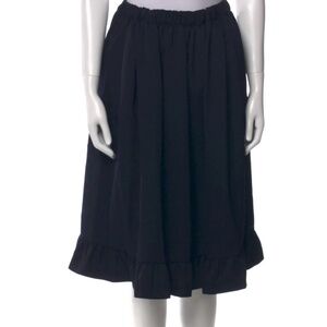 Comme des Garçons Girl Wool Skirt Navy